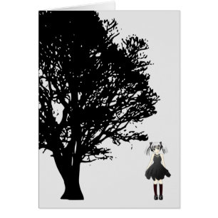Girl by Tree