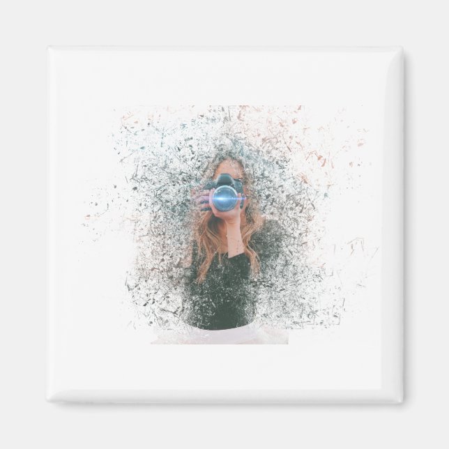 Girl Camera Magnet (Front)