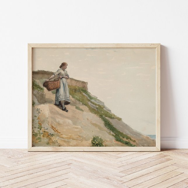 Girl Carrying a Basket | Winslow Homer Poster (Creator Uploaded)