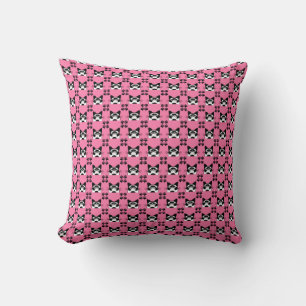 Girl Cat Feline Lovers Owners Pet Cushion