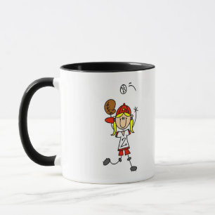 Girl Catching Baseball T-shirts and Gifts Mug