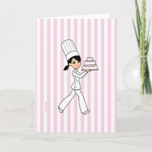 Girl Chef Print Card