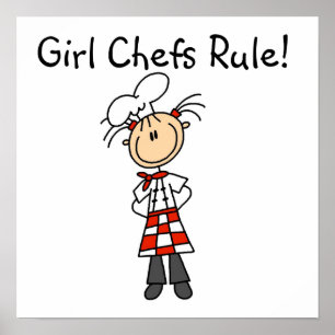 Girl Chefs Rule Poster