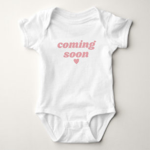 Girl Coming Soon Baby Cute Baby Announcement Bodysuit