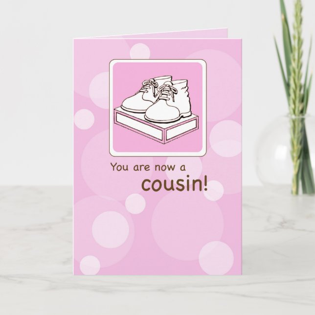 Girl Cousin Congratulations Card (Front)