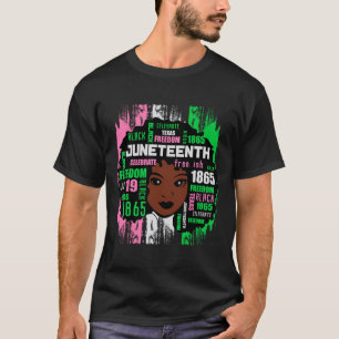 Girl Cute Aka Juneteenth Tee Black History America