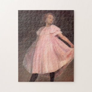 Girl Dancer in a Pink Dress Jigsaw Puzzle