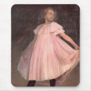 Girl Dancer in a Pink Dress Mouse Mat