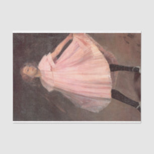 Girl Dancer in a Pink Dress Tissue Paper