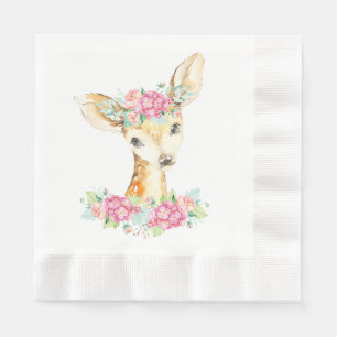 Girl Deer Paper Napkins