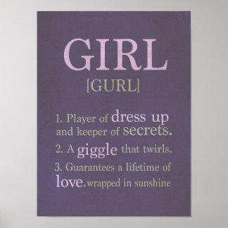 Girl Definition Poster