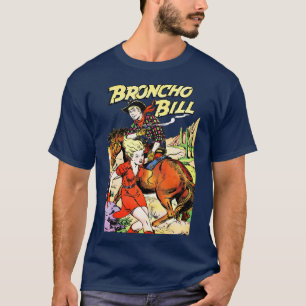 Girl Desert Broncho Bill Horse Cactus Cowboy Vinta T-Shirt