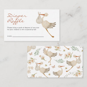 Girl Diaper Raffle Enclosure Card