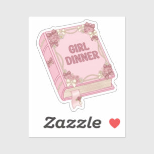 Girl Dinner Pink Coquette Book Aesthetic Cute Book