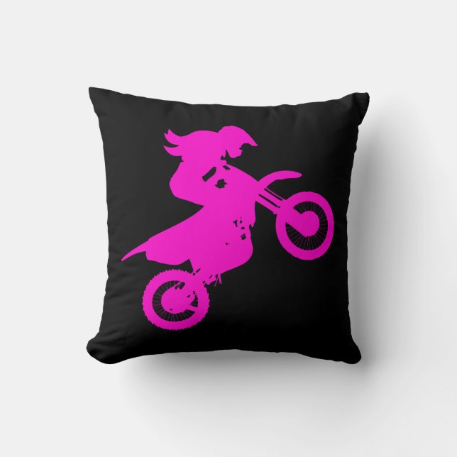 Girl Dirt Bike   Cushion (Front)