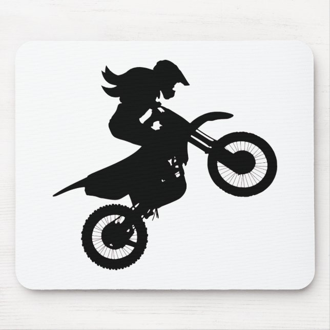 Girl Dirt Bike   Mouse Mat (Front)