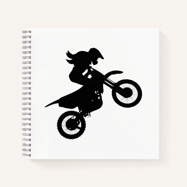 Girl Dirt Bike   Notebook (Front)