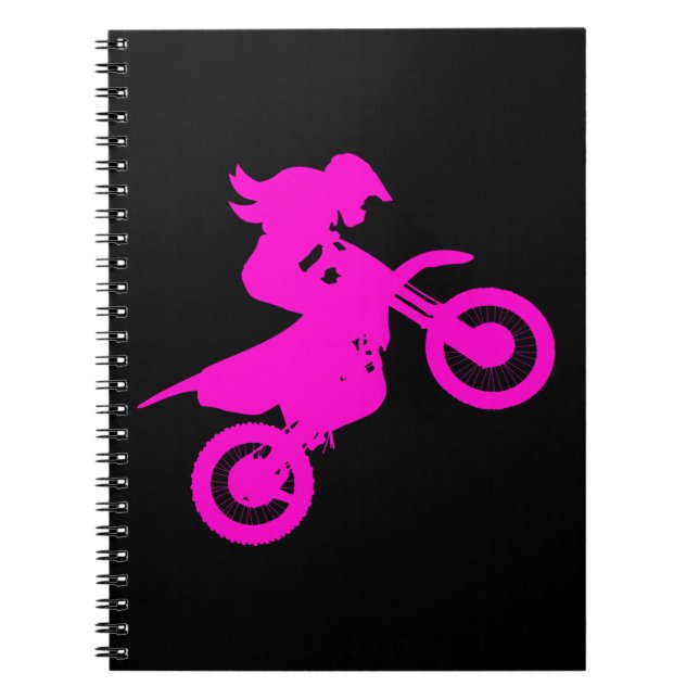 Girl Dirt Bike   Notebook (Front)