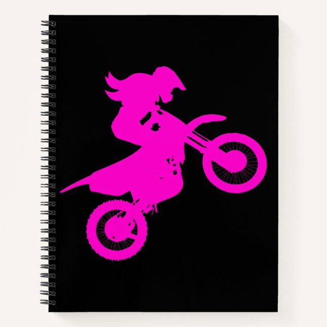 Girl Dirt Bike   Notebook (Front)