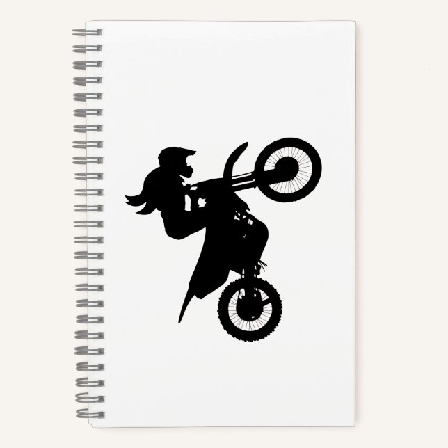 Girl Dirt Bike   Notebook (Front)