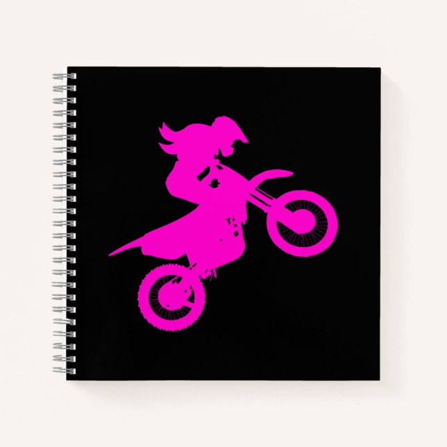 Girl Dirt Bike   Notebook (Front)