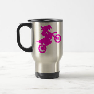 Girl Dirt Bike Travel Mug