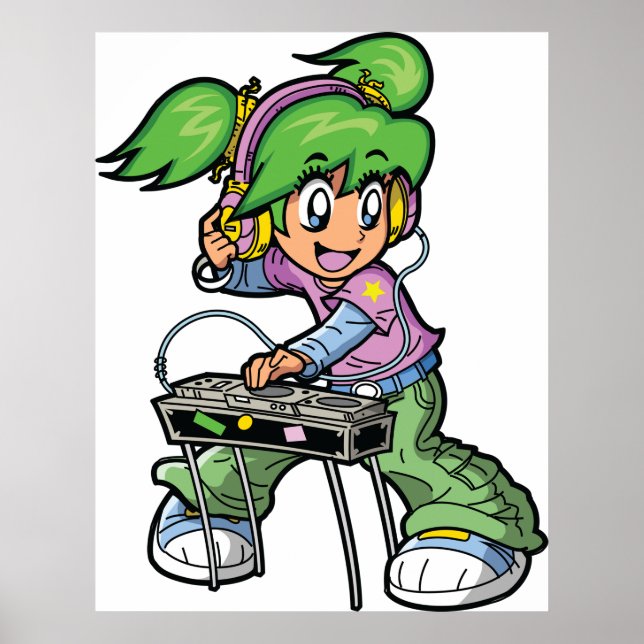 Girl DJ Poster (Front)