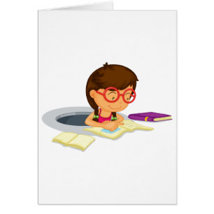 Girl doing schoolwork