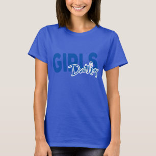 Girl Don't cry typograpy deep royal T-shirt