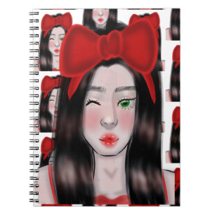 Girl Drawing Notebook