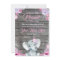 Girl Elephant Baby Shower, rustic, pink purple