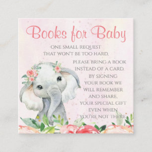 Girl Elephant Book Request Cards
