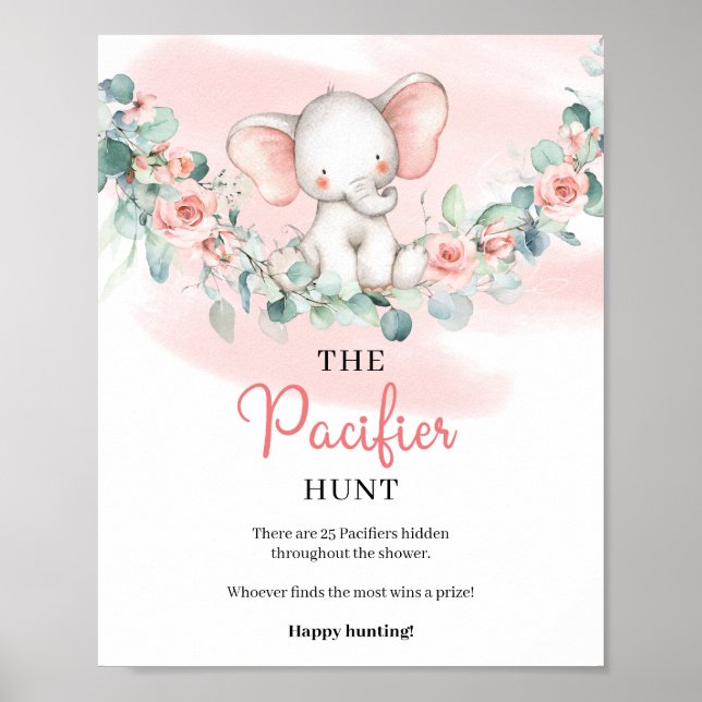 Girl Elephant eucalyptus The Pacifier Hunt game Poster (Front)