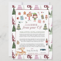 Girl Elf | Kids Christmas Elf Goodbye Letter