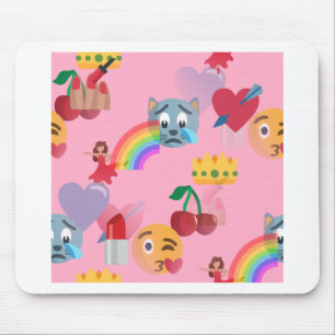 girl emoji mouse mat