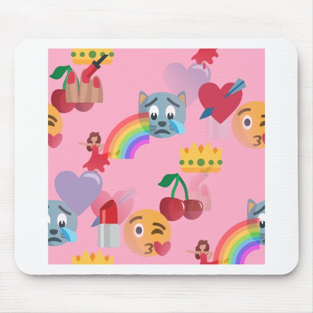 girl emoji mouse mat (Front)