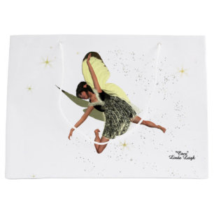 Girl Fairy With Yellow Wings Gift Bag