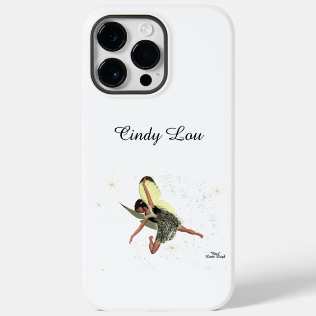 Girl Fairy With Yellow Wings iPhone / iPad case (Back)