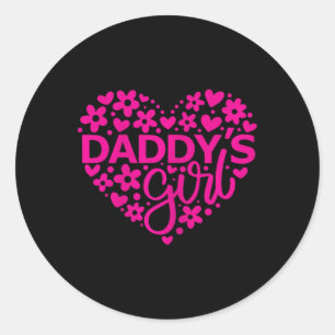 Girl - Fathers Day Idea For A New Dad Classic Round Sticker