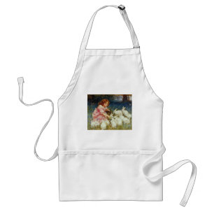 Girl feeding Rabbits Standard Apron