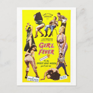 GIRL FEVER POSTCARD