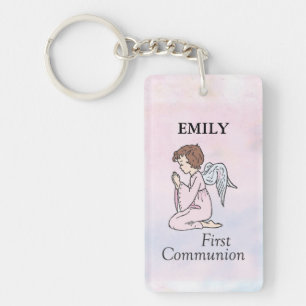Girl, First Communion Angel Key Ring