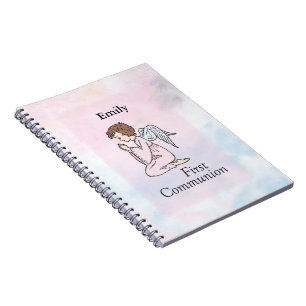 Girl, First Communion Angel Notebook