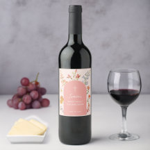 Girl First Communion Pink Arch Wildflowers Floral