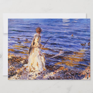 Girl Fishing (by John Singer Sargent) Card