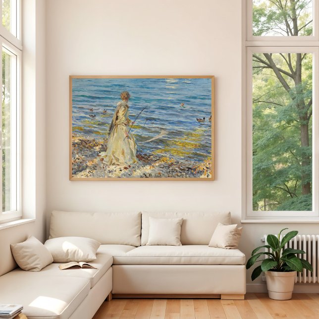 Girl Fishing, Sargent 1913  Poster (Creator Uploaded)