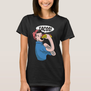 Girl Fitness Workout Taco  Taco  Mexican Gym T-Shirt