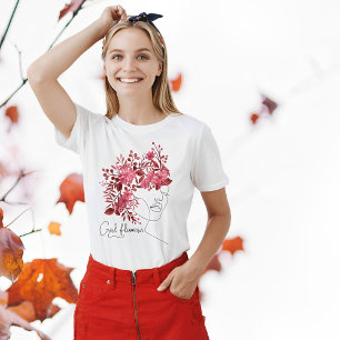 Girl Flower Power  Nature Lover Floral  T-Shirt