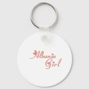 Girl from Albania Key Ring