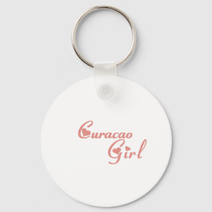 Girl from Curacao Key Ring